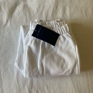 White NWT Brandy Melville sweatpants